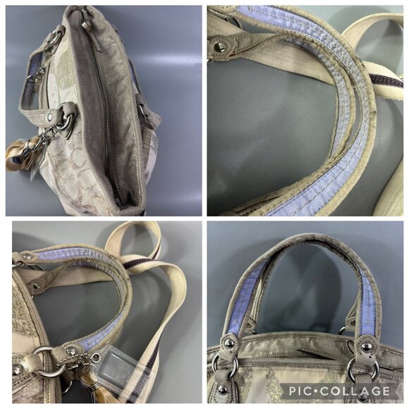 Authentic COACH # 16732 Poppy Patchwork Rocker Tote Satchel /Shoulder Bag - Picture 9 of 14